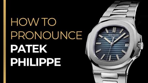 come si pronuncia richard mille|how to pronounce patek philippe.